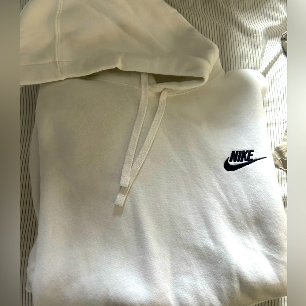 White Nike hoodie